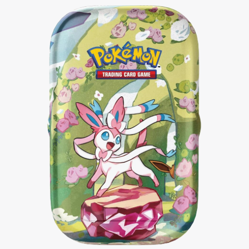 Prismatic Evolutions Mini Tin