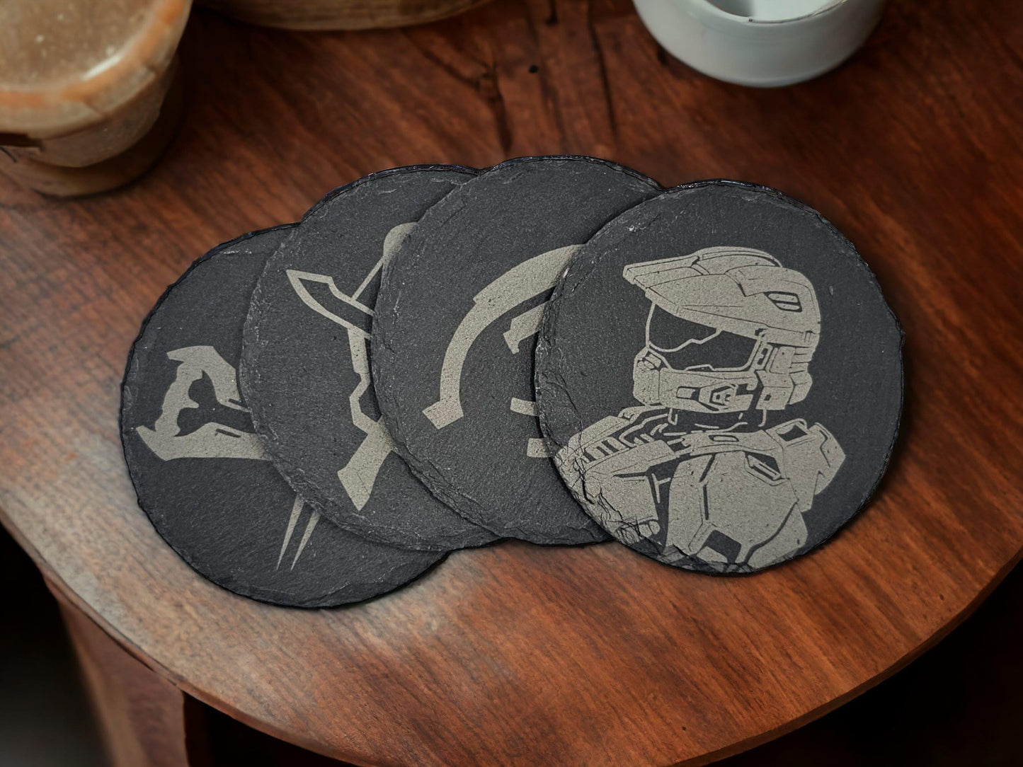 Ringborne Defender Slate Coaster Set (4pc) – Finish the Fight