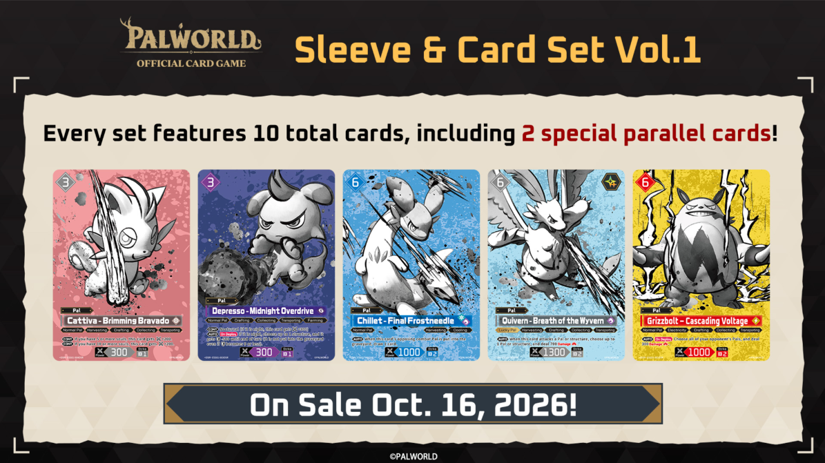 Palworld Sleeve & Card Set Vol. 1