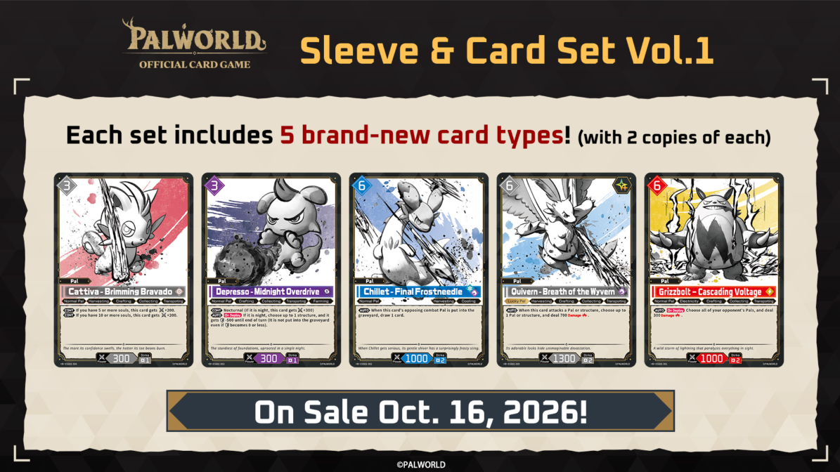 Palworld Sleeve & Card Set Vol. 1