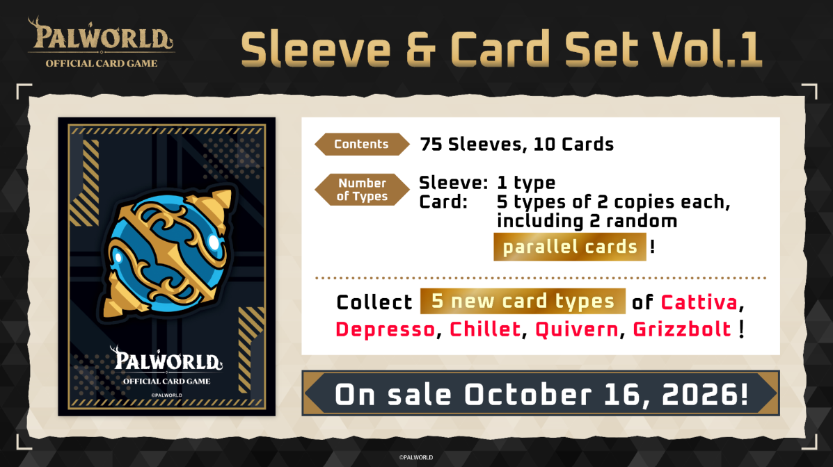 Palworld Sleeve & Card Set Vol. 1