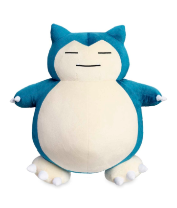 Pokémon Official Plush 18 inch Sleeping Snorlax - Childs Soft Stuffed Animal Toy