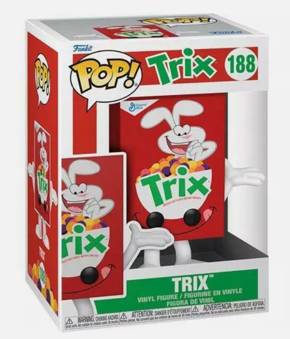 FUNKO Ad Icons Pop! Vinyl Figure General Mills Trix Cereal Box [188] NEW!