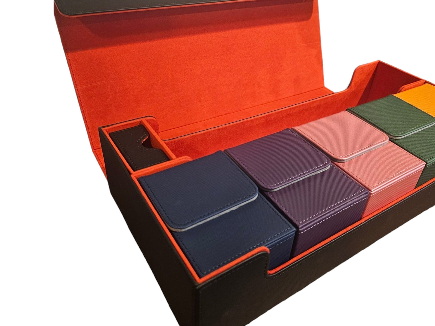 Ultimate Deck Chest – 5-Slot Card Storage Box with Playmat Compartment