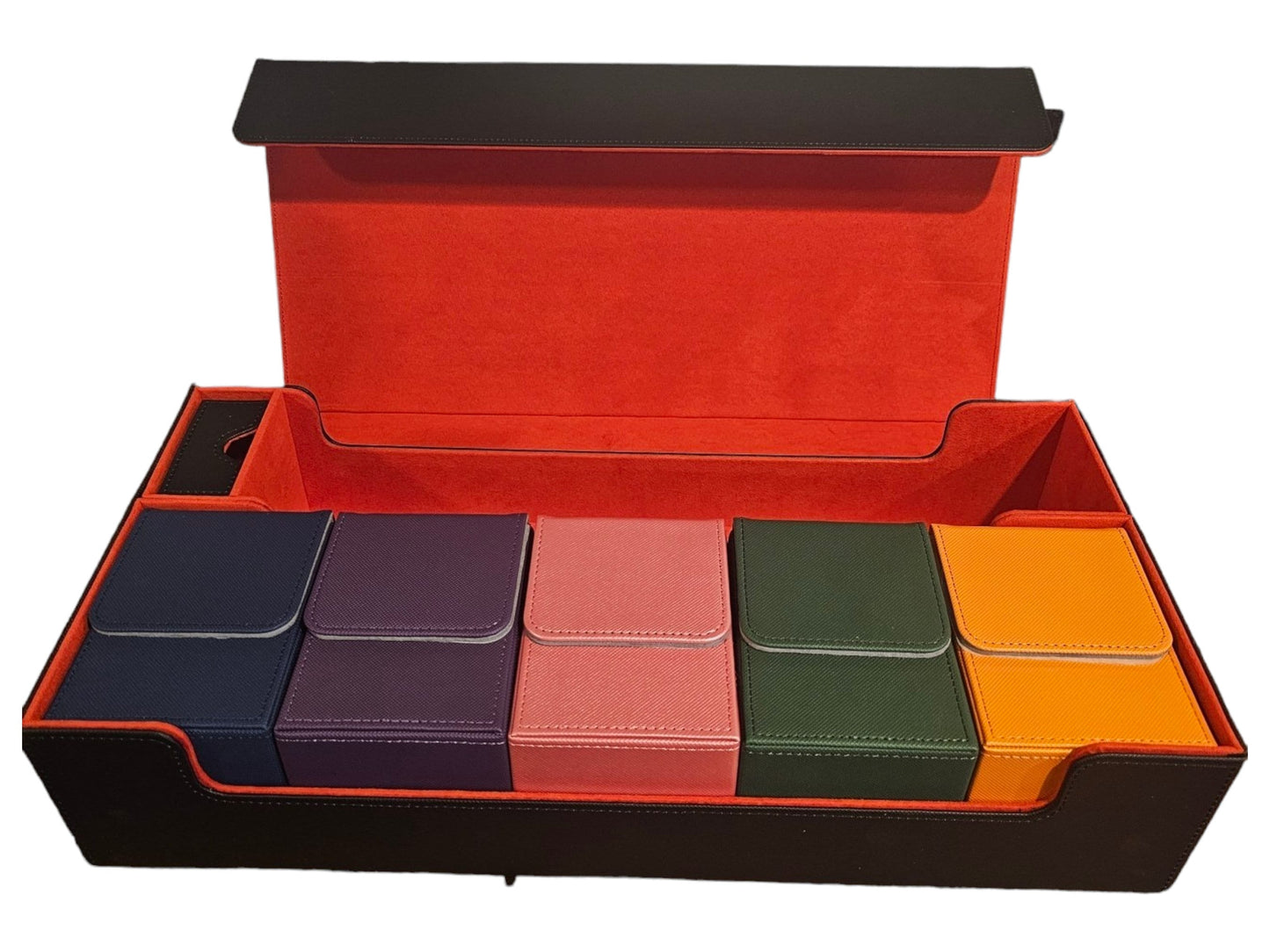 Ultimate Deck Chest – 5-Slot Card Storage Box with Playmat Compartment