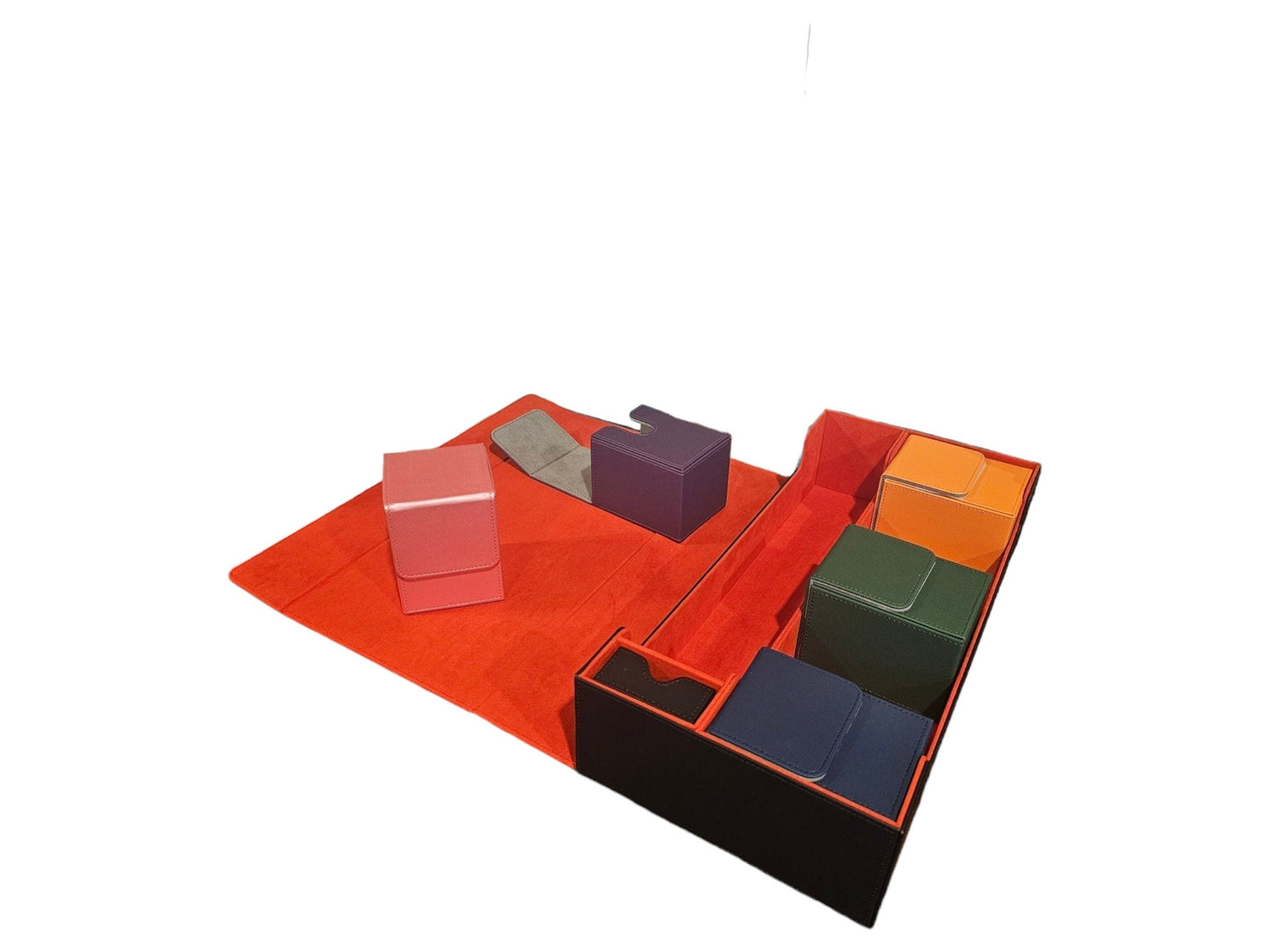 Ultimate Deck Chest – 5-Slot Card Storage Box with Playmat Compartment