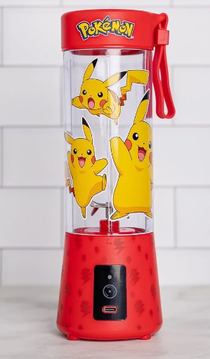 Uncanny Brands Pokémon Pikachu USB-Rechargeable Portable Blender